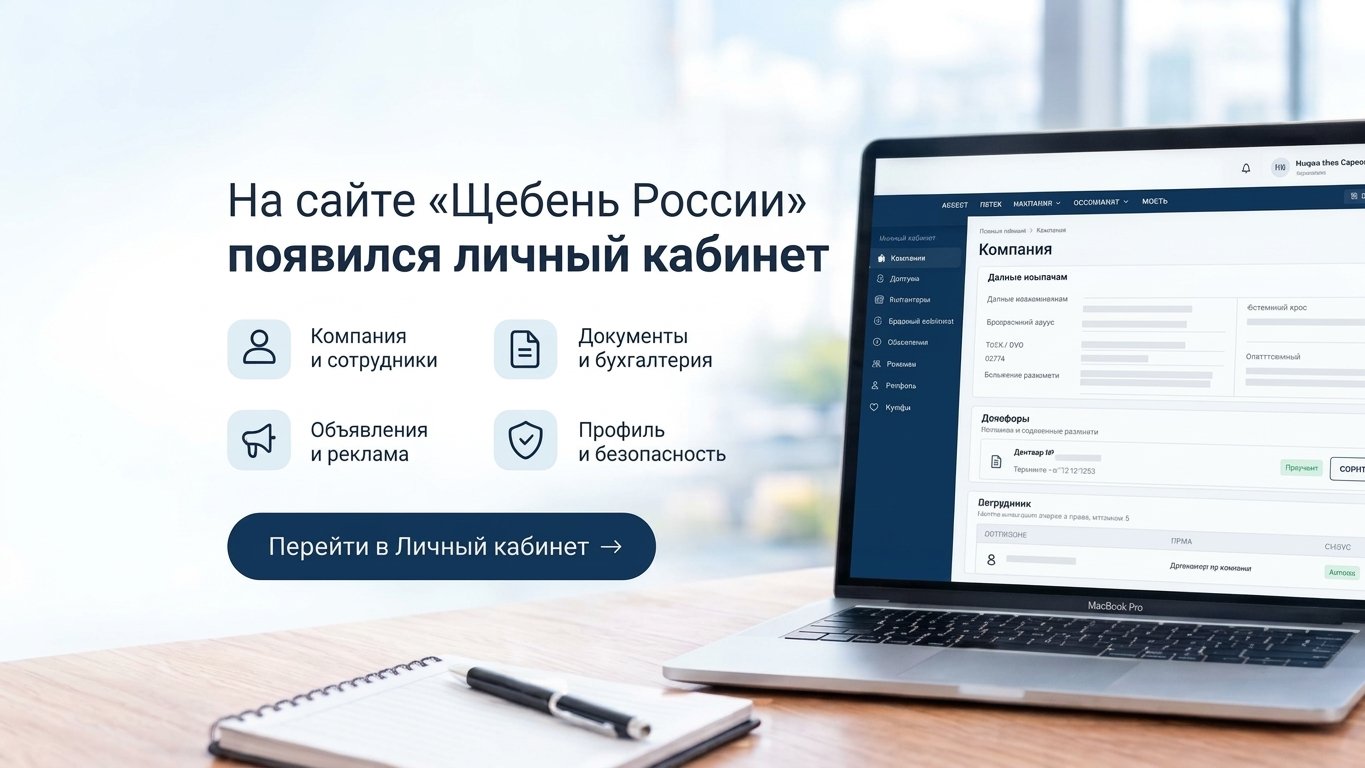 На сайте «Щебень России» появился личный кабинет