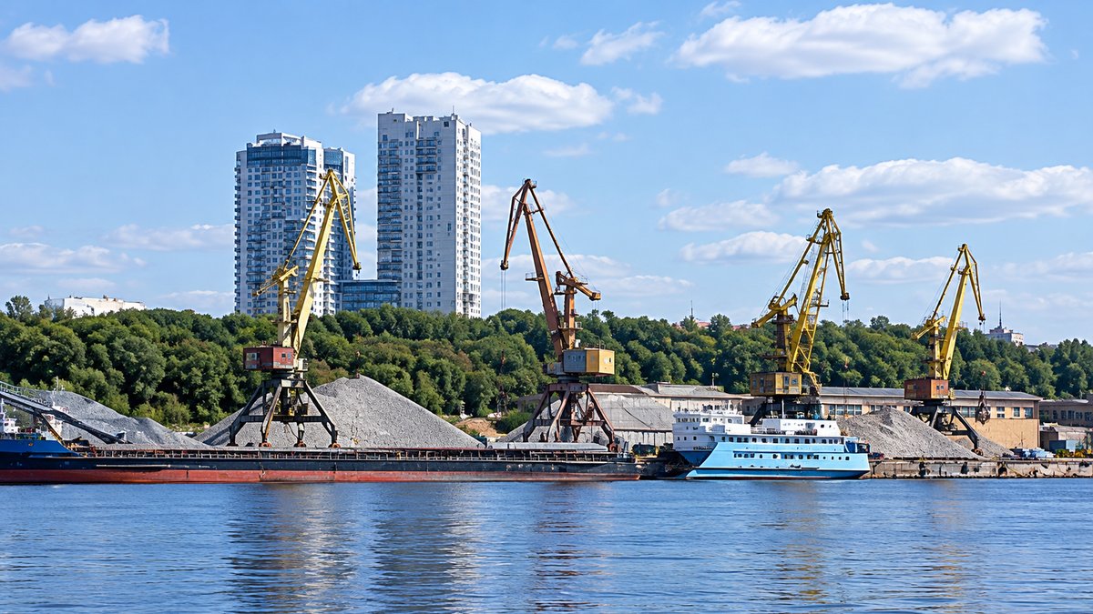 Поставка гранитного и высокопрочного щебня водным транспортом в сентябре 2026 года